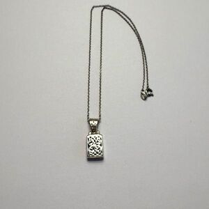 Silver Chain with Silver Toned Pendant